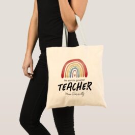 Cute PTA Gift | Best Teacher Ever Tote Bag