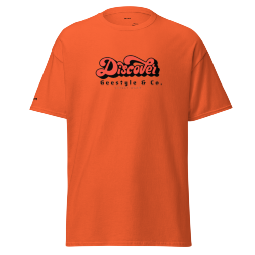 Unisex Classic Tee Orange Front 6682ab2f4487c