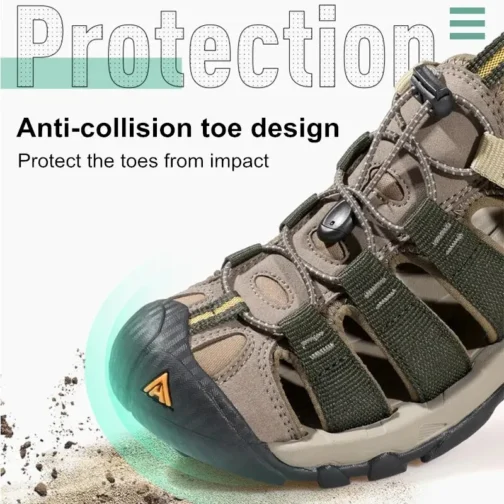 Kf S0b440a398e234be9b4ef8472815b617d0 Humtto Summer Outdoor Sandals For Men Breathable Hiking Shoes Water Beach Mens Sandals Camping Climbing Aqua