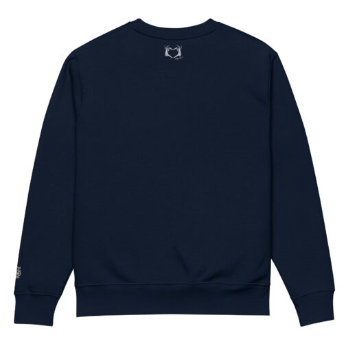 Unisex Eco Sweatshirt French Navy Back 671d0ad86dbb9.jpg