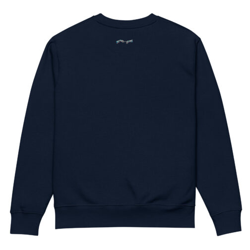 Unisex Eco Sweatshirt French Navy Back 671db26231ad0.jpg