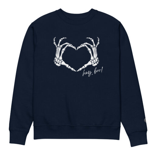 Unisex Eco Sweatshirt French Navy Front 671d0ad86d69d.jpg