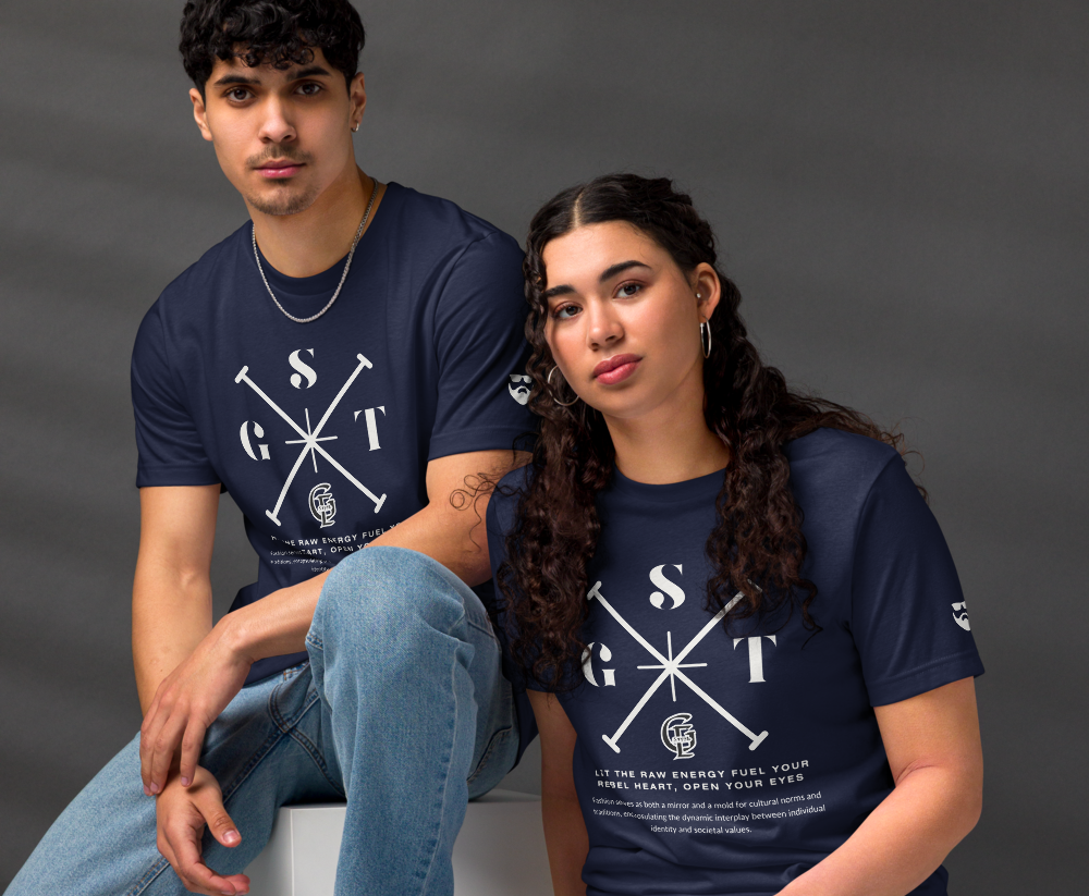 Unisex Staple Eco T Shirt Navy Front 67091135e9ea3