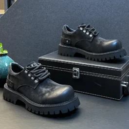 New Arrival Men British Style Retro Workwear Shoes Spring Autumn Luxury Designer Youth Trending Thick Bottom Chunky Sneakers